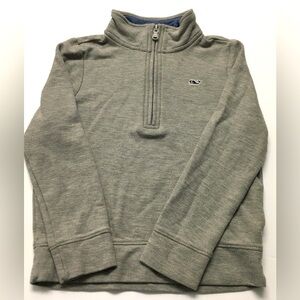 Vineyard Vines 100% Pima Cotton 1/4 Zip Sweatshirt Lightweight Size 5 Gr…